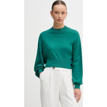 Dámský svetr Svetr s příměsí vlny United Colors of Benetton 1Y6SD2041 tyrkysová 67X, vel. XS