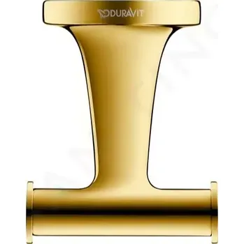 Držák na ručník Duravit Starck T Dvojháček, zlatá, 0099303400