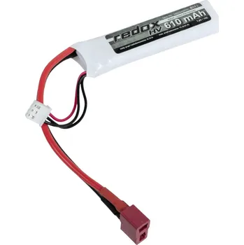 Baterie pro airsoftovou zbraň Li-Pol akumulátor Redox High Voltage 7,6V 610mAh 15C - Dean-T