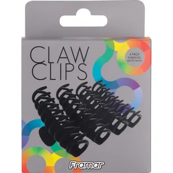 Framar Claw Clips Black 4ks