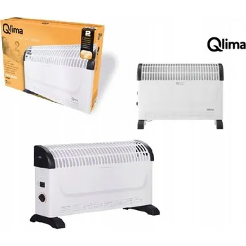 Přímotop Konvektorový ohřívač Qlima 2000 W, bílý, černý
