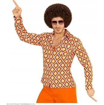 Karnevalový kostým KOŠILE DISCO 70. LÉTA V ROMBECH XXL