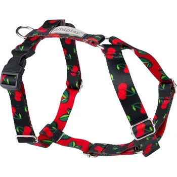 Postroj pro psa Nastavitelný postroj pro psa HAPPY GUARD cherry velikost S, M, L, XL Rozměr: L - 35-60x50-75x2,5 cm