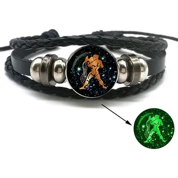 Náramek Náramek znamení - vodnář - svítí ve tmě (2)
