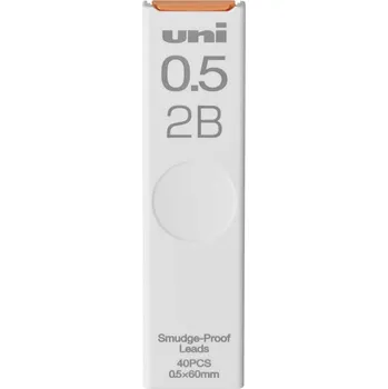 Náplň do psacích potřeb Mitsubishi Tuhy do mikrotužky Uni Smudge Proof 0.5 mm - výběr tvrdostí Tvrdost: 2B