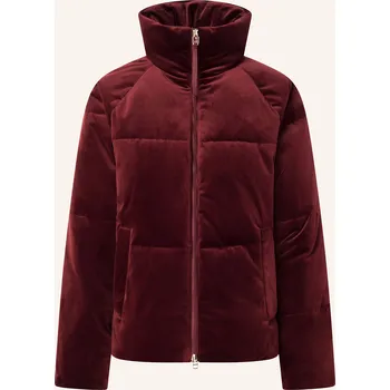 Joop! Dámská Prošívaná Bunda Oana Ze Sametu, tmavě červená, 34
