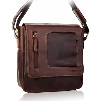 Betlewski kabelka přes rameno přírodní kůže lícová hnědá