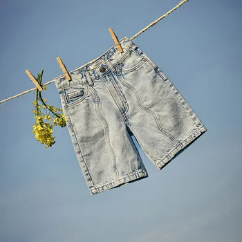 Dívčí sukně Reserved - Džínové kraťasy bermudy - modrá - 702DU-05J - 702DU-05J-146