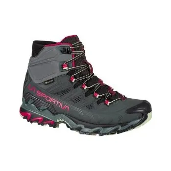 Dámská treková obuv La Sportiva Ultra Raptor II Mid Leather Wide GTX Women Charcoal/Cerise šedá 36 EU