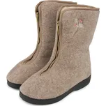 Vlnka Dámské důchodky z ovčí vlny na zip béžová velikost obuv dospělí 38