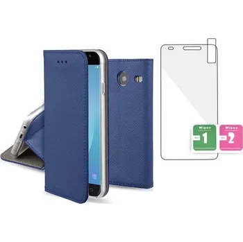 Pouzdro na mobilní telefon Flipový Pouzdro Nemo pro Samsung Galaxy J3 2017 modrý