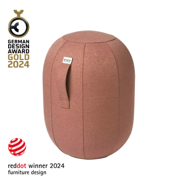 Sedací pytel Dětská balanční stolička VLUV Kapsul Sova S Salmon