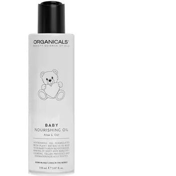 Tělový olej Organicals BABY Nourishing Oil Aloe&Oat vyživující olej na pokožku miminek 150 ml