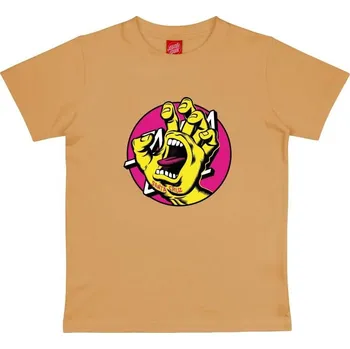 Chlapecké tričko SANTA CRUZ triko - Youth Hand Dot Front T-Shirt Wheat (WHEAT)