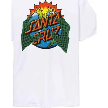 Pánské oblečení SANTA CRUZ triko - Kendall End Of The Dot T-Shirt White (WHITE) velikost: XL