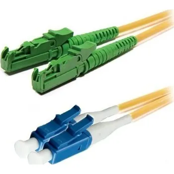 Síťový kabel XtendLan FO patch E2000/APC-LC 5m 9/125 duplex, LS0H, G.652d FOP-E2LC-D-5-9
