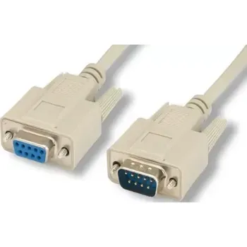 Kabel do PC MicroConnect sériový kabel RS-232, D-SUB 9-pin (M) - D-SUB 9-pin (F) 3m béžová (SCSEHN3)
