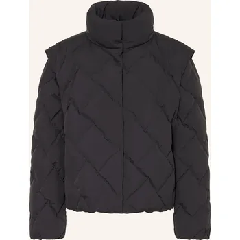 Herno Dámská Péřová Bunda S Odnímatelnými Rukávy, černá, 40