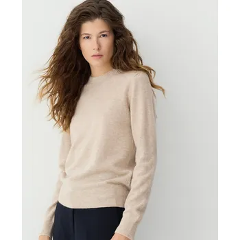 Dámský svetr Reserved - Svetr z vlny s přídavkem kašmíru - béžová - TE802-08X - TE802-08X-XL