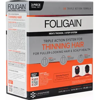 Kosmetická sada Sada proti vypadávání vlasů Foligain Trial Set pro muže