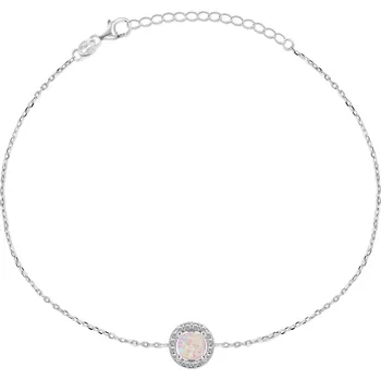 Náramek Brilio Silver Nádherný stříbrný náramek se syntetickým opálem BRC31WP + 2 měsíce na vrácení zboží
