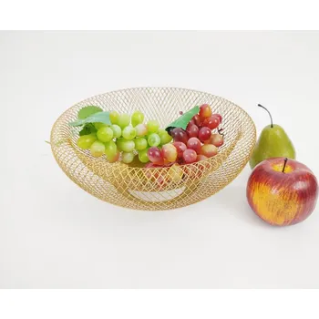 MÍSA KOŠÍK zlatá Kovová 25 CM