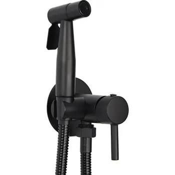 CERANO - Bidetová podomítková baterie Tiziana - černá matná