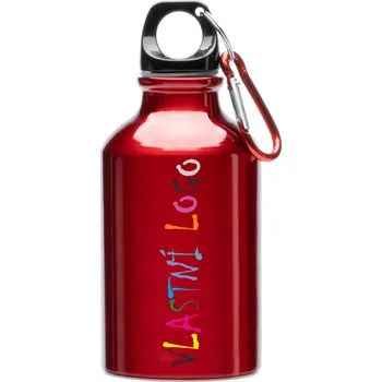 Láhev Stamina Hliníková láhev YACA s vlastním potiskem Barva: červená