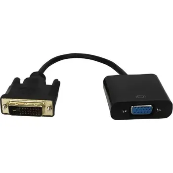 Kabel do PC MicroConnect Adaptér DVI-D (M) - VGA (F) 0.1m černá (DVIDVGA)