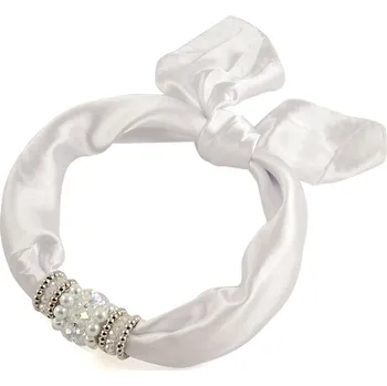 Šátek Magotex Šátek s bižuterií Letuška - bílý