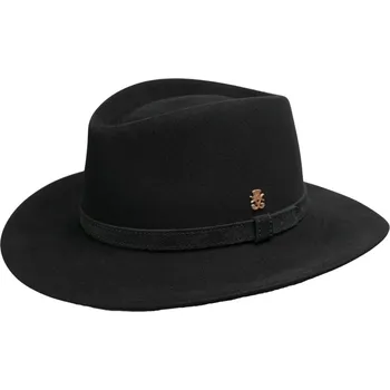 Klobouk Luxusní černý klobouk Mayser s širší krempou - Maverick Velikost: 55 cm (S)