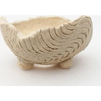 Květináč Keramická Skořápka 9 x 8,5 x 5 cm béžová