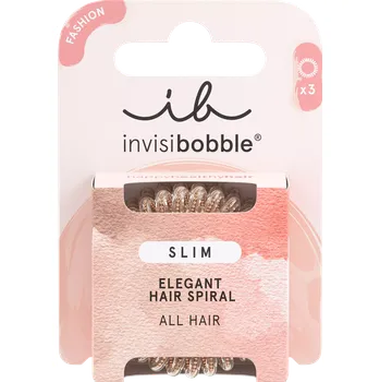 Invisibobble SLIM Of Bronze and Beads 3ks