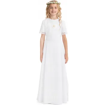 Dívčí šaty Šaty - alba pro první svaté přijímání pro dívku - vel. 158