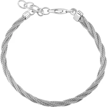 Náramek Stříbrný náramek Braid pletený 5,5 mm STF4558B
