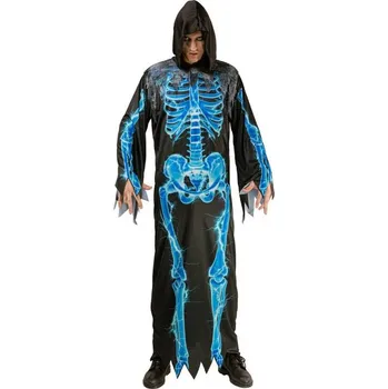 Karnevalový kostým Kostým ponuré kostlivky pro dospělé (roucho s kapucí ), univ. vel