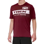 100% dres s krátkým rukávem Trek Factory Racing MTB, tmavě červená velikost L