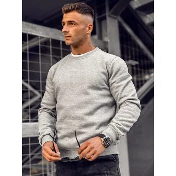 Pánská mikina Šedá pánská mikina bez kapuce Bolf 2001A - 2XL