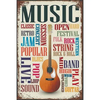 Obraz Cedule Music Mix