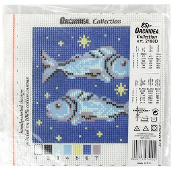 Vyšívací vzor Vyšívací předloha - znamení - Ryby