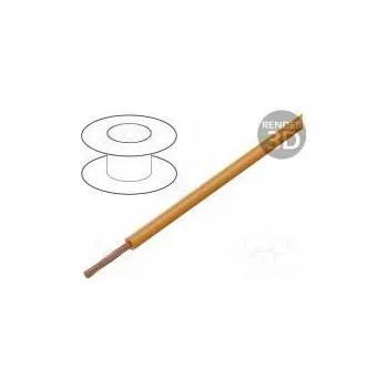 elektrický kabel Vodič FLRYW-B licna Cu 1mm2 PVC oranžová 60V 100m Třída 5