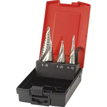 Vrták Sada stupňovitých vrtáků, stopka 6hran Universal HSS 4-12/4-20/6-30mm FORMAT