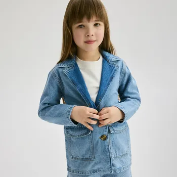 Dívčí bunda Reserved - Džínové sako - modrá - 850CZ-50J - 850CZ-50J-146