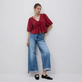 Reserved - Džíny wide leg - modrá - 621GT-55J - 621GT-55J-36