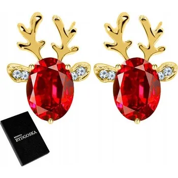 Náušnice ZLATÉ NÁUŠNICE SOB ŠROUBOVACÍ PEcky PRO ŽENU NA VÁNOCE 925