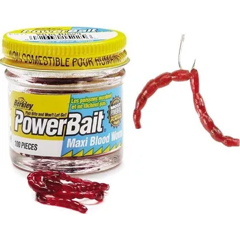 Umělá nástraha Berkley PowerBait Blood Worm Maxi