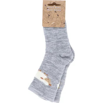 Pánské ponožky Merino ponožky světle šedé Velikost: 21-23