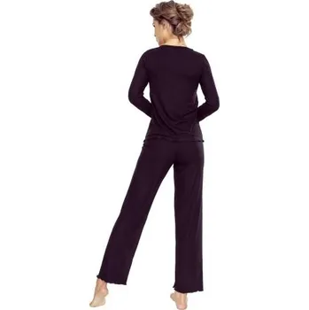 Dámské pyžamo Dámské pyžamo Eldar Rosaria - viskóza Černá 2XL