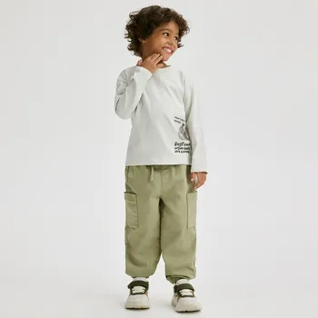 Reserved - Pružné joggery cargo - zelená - 378DF-87X - 378DF-87X-104