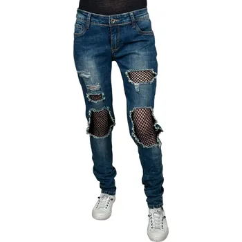 Dámské džíny Gourd Dámské modré džíny 04 Barva: Modrá, Velikost: 29